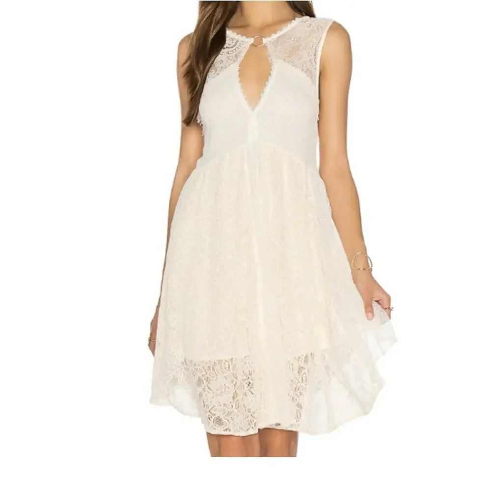 Free People Dont You Dare Womens Dress Size Small Boho Lace Festival Coachella‎